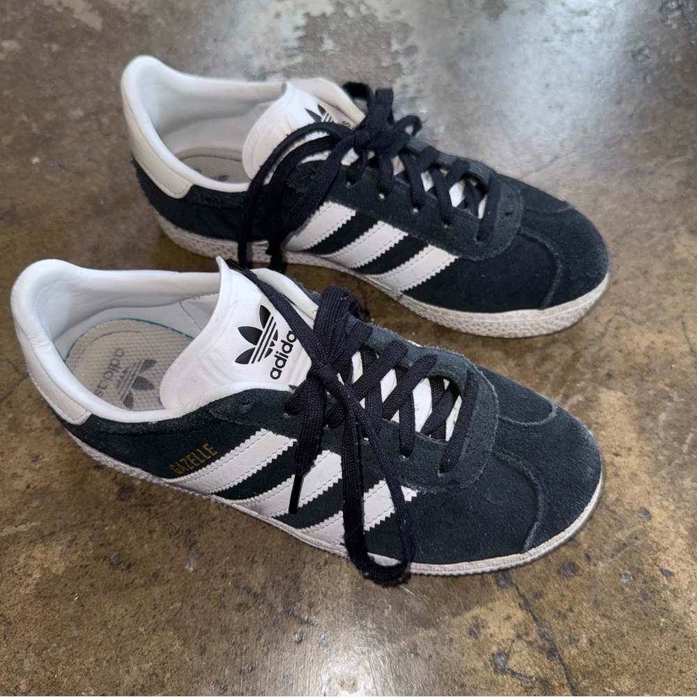 Adidas Gazelle Black and White Shoes